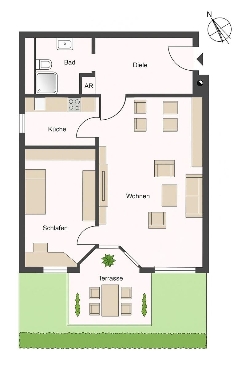 schematischer Grundriss