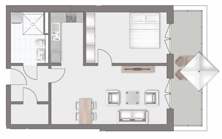 Wohnqualität mit Herz – Barrierefreie Dachgeschosswohnung mit Terrasse im Betreuten Wohnen - Foto 4