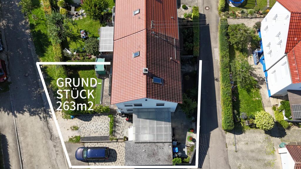 Drohnenaufnahme Grundstück 