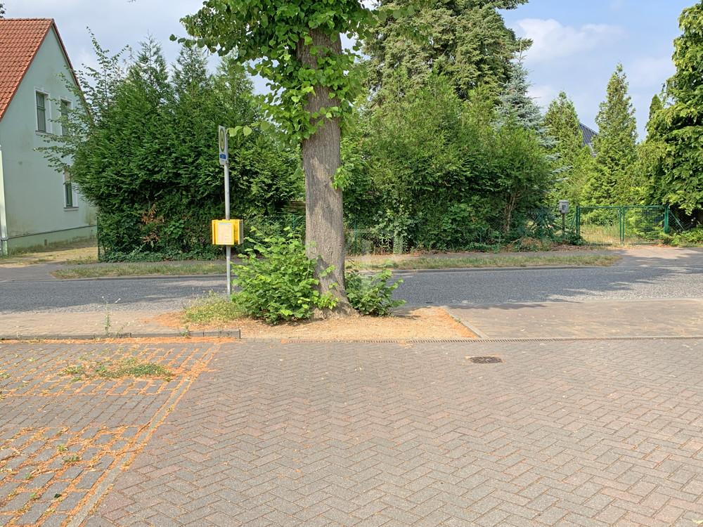 Bushaltestelle direkt vor dem Haus