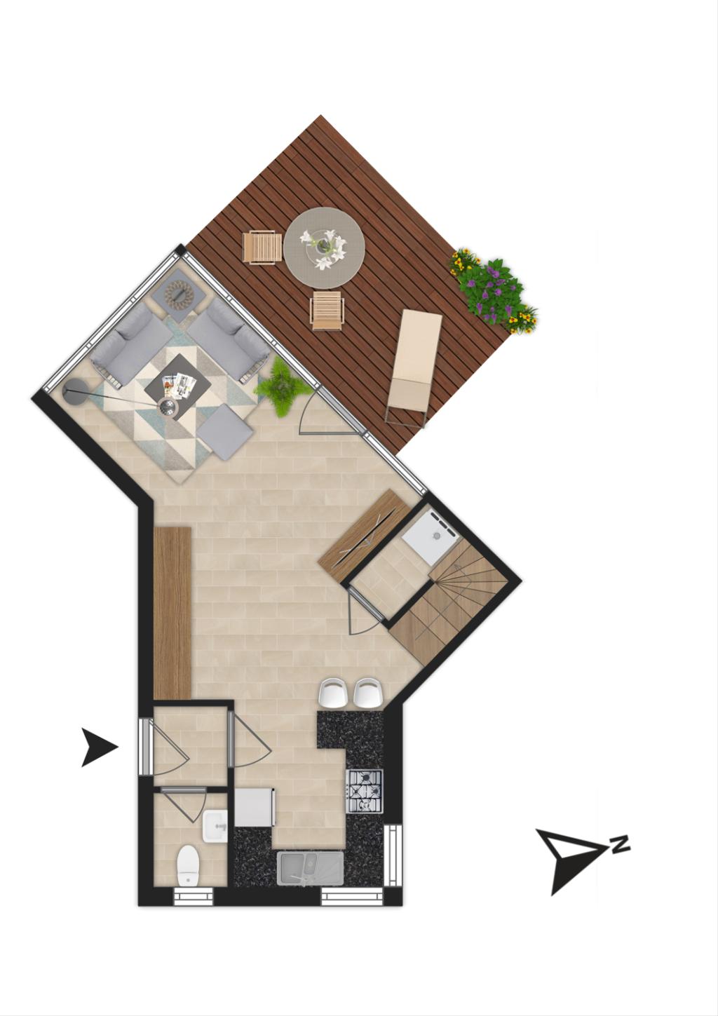 Grundriss des Ergeschosses