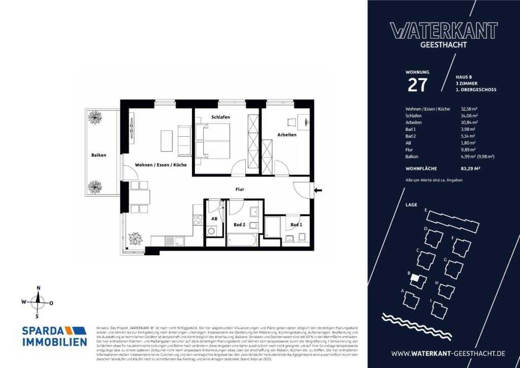 Grundriss Wohnung 27