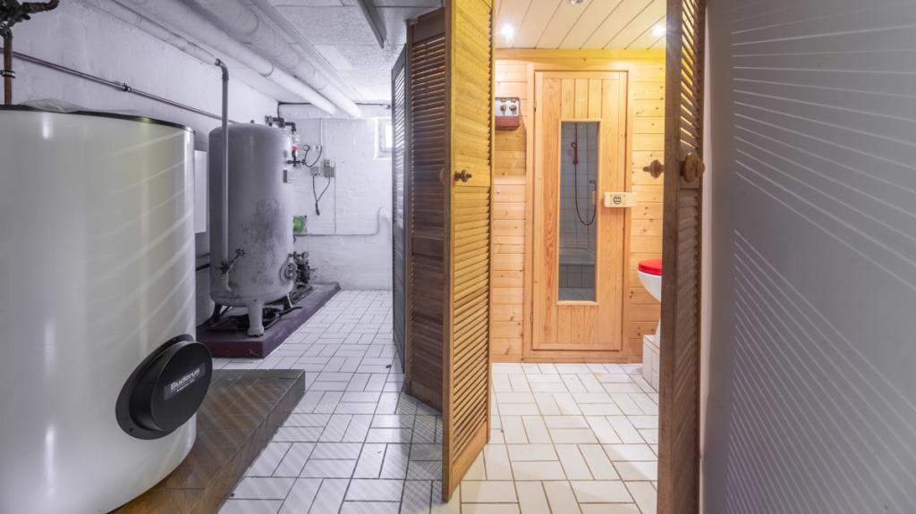 Sauna im Keller