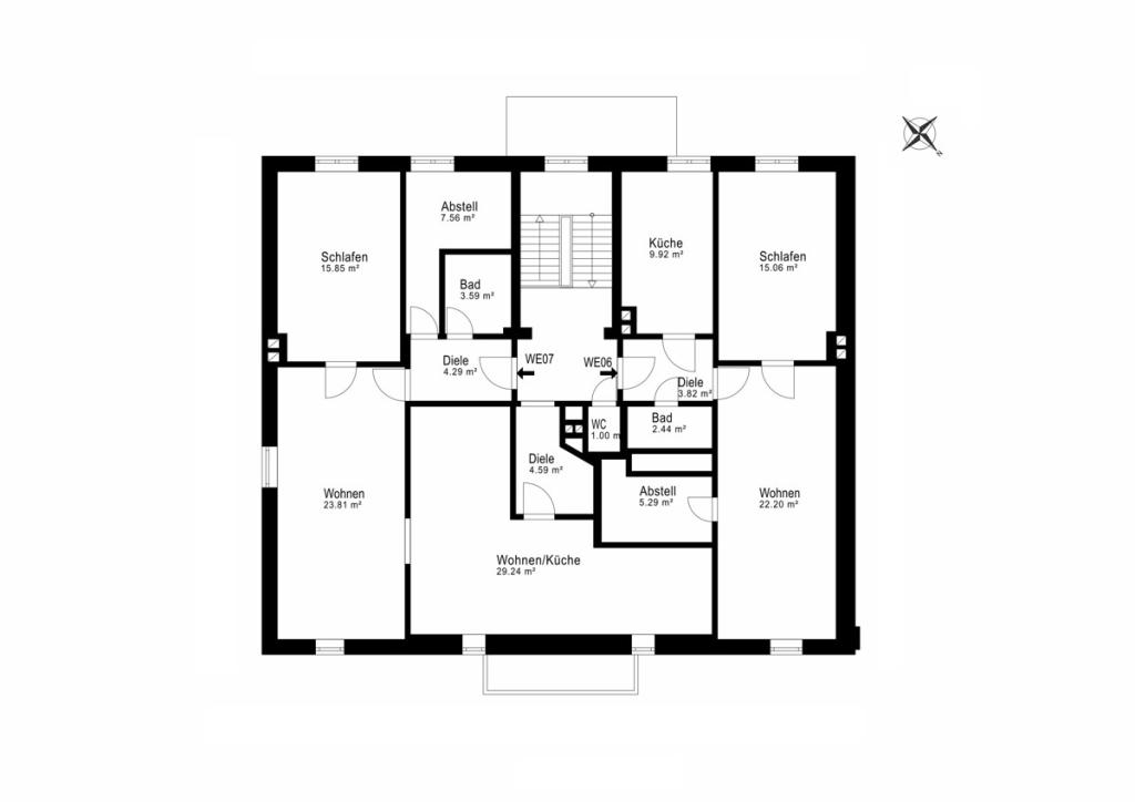 3. Obergeschoss (Wohnung 4 und 5)
