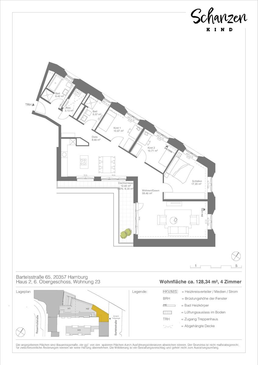 Grundriss Wohnung 23