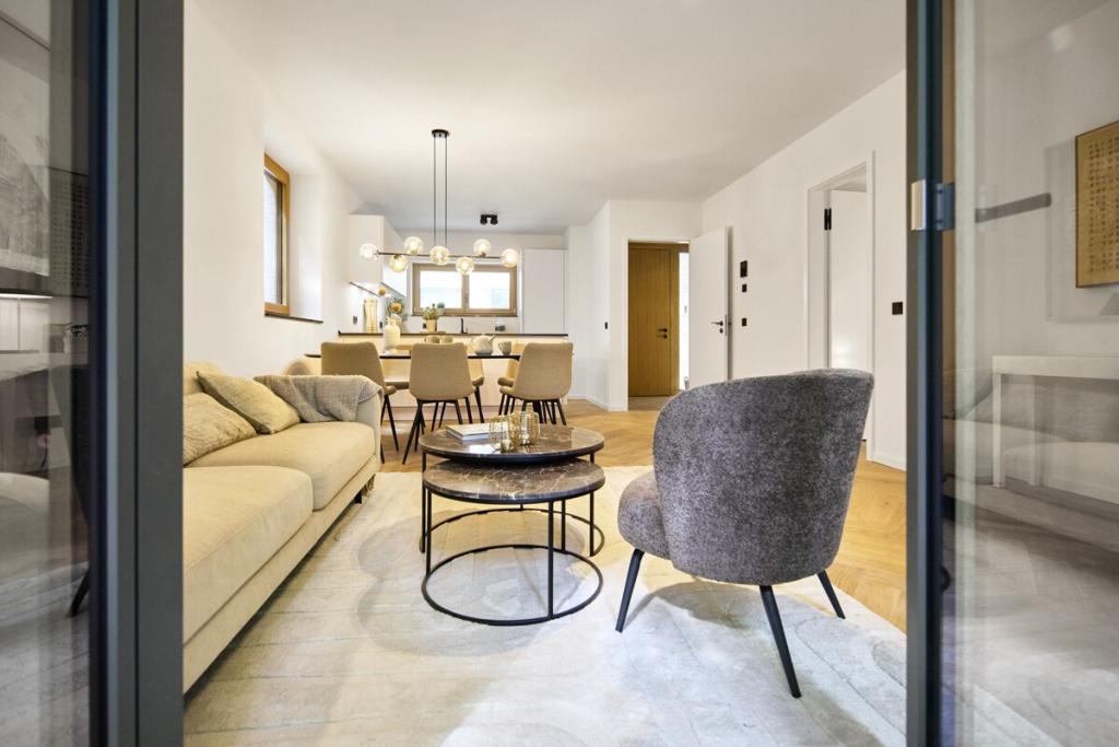 Blick in das Wohnzimmer