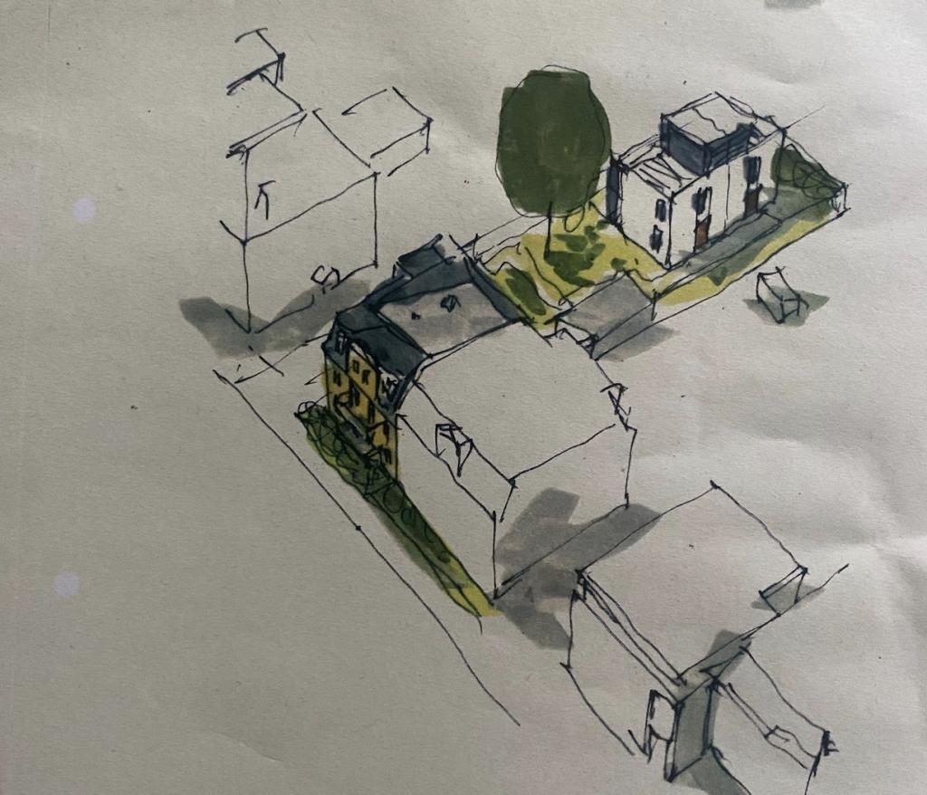 Ansicht mögliche Bauvoranfrage 