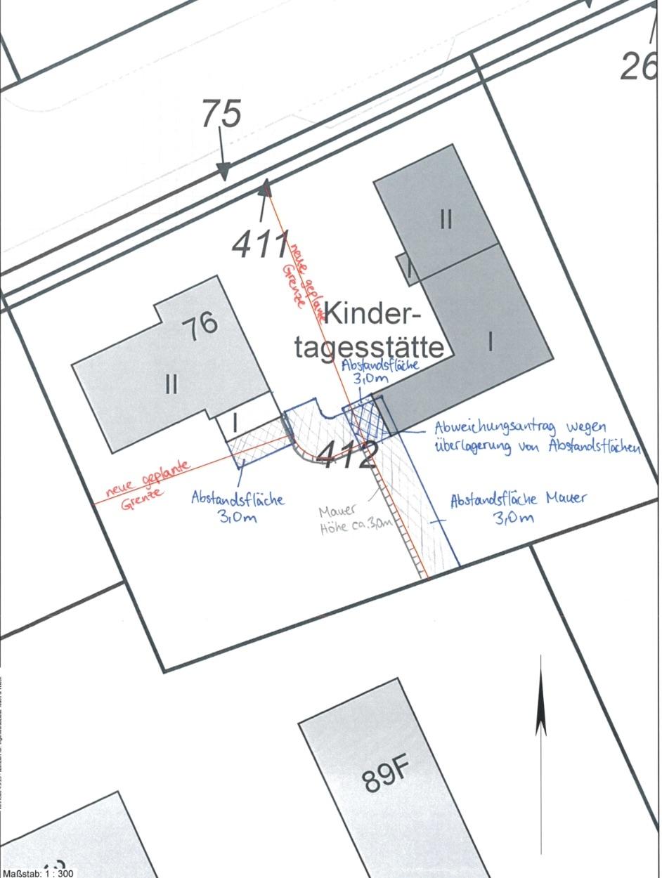 Voransicht Baulasten Baugrundstück