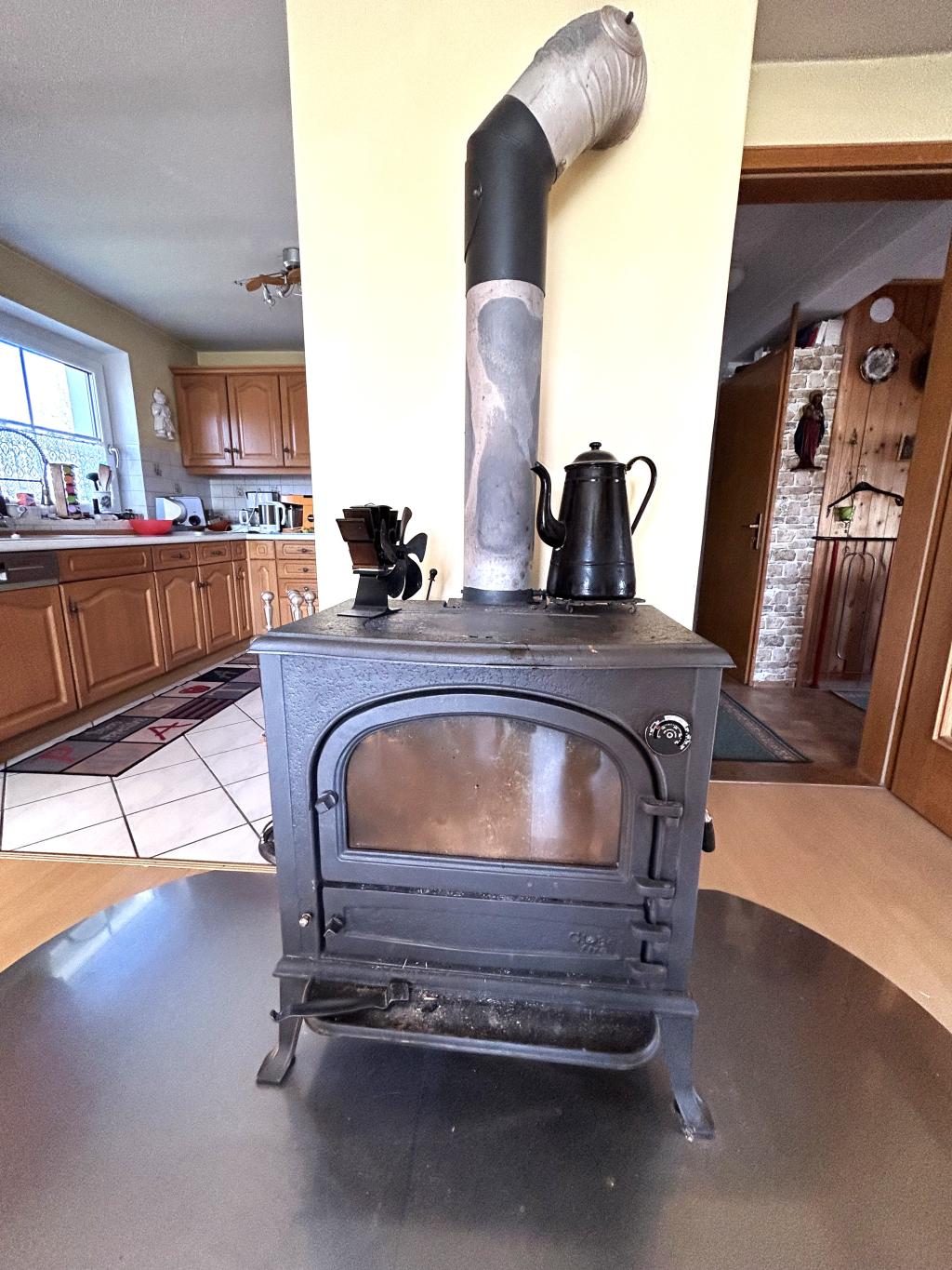 Holzofen im OG
