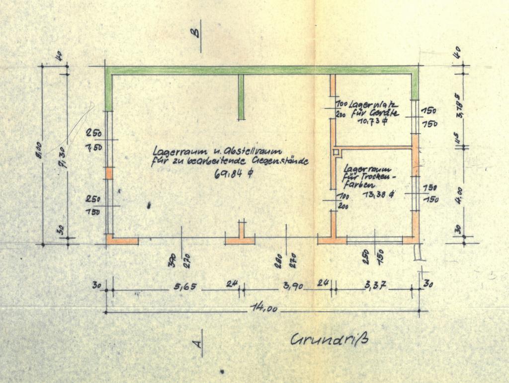 Grundriss Lager