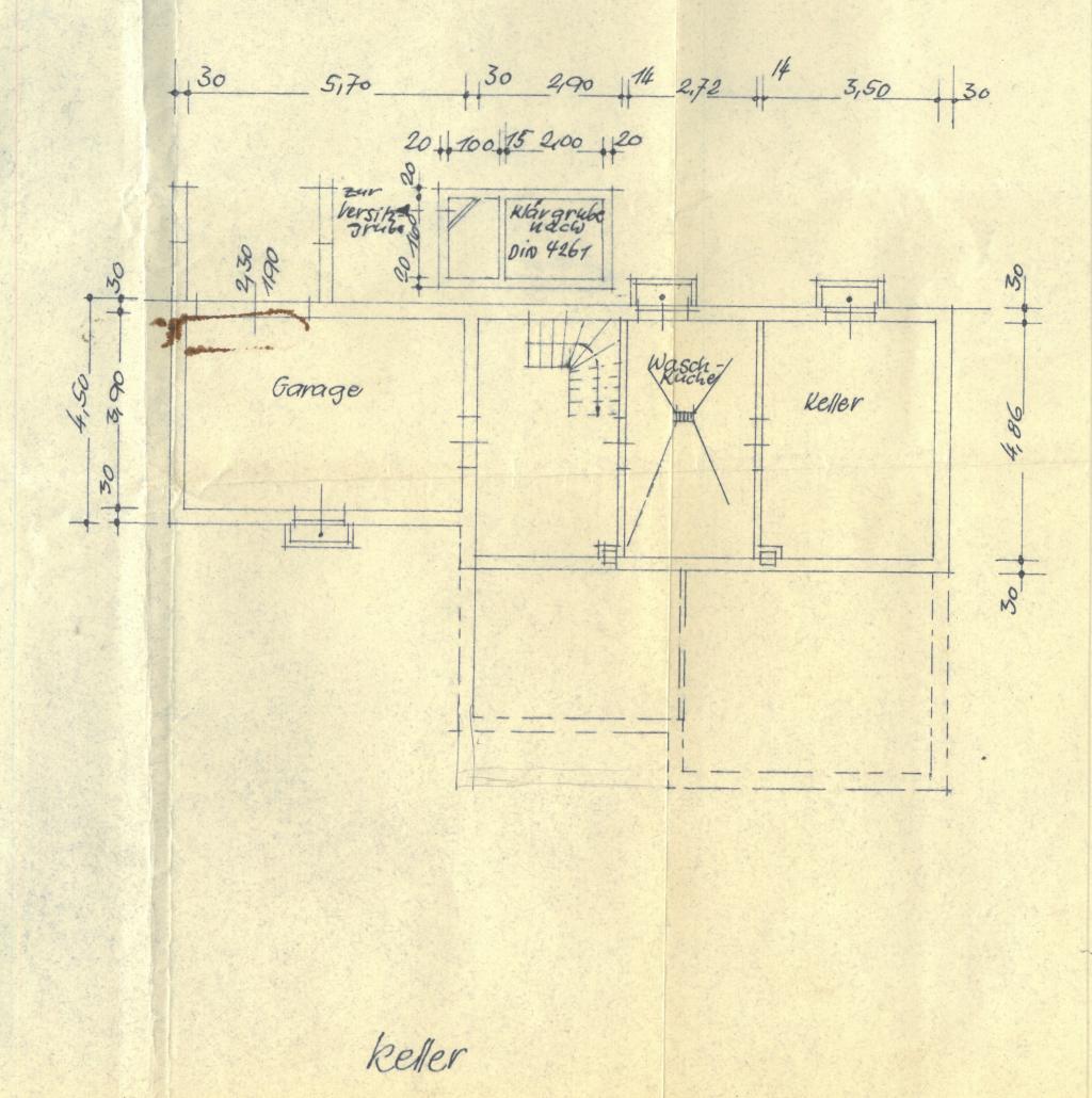 Grundriss Keller