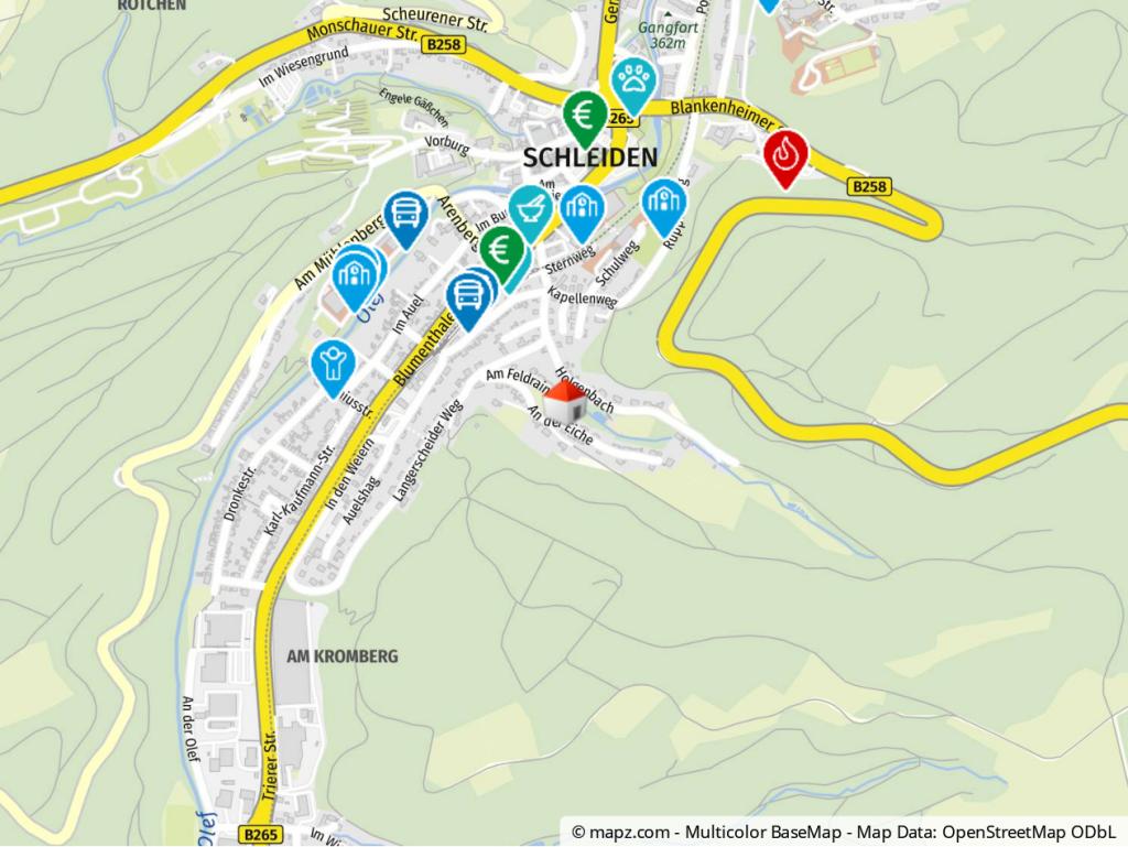 Geolyzer Kartenausschnitt