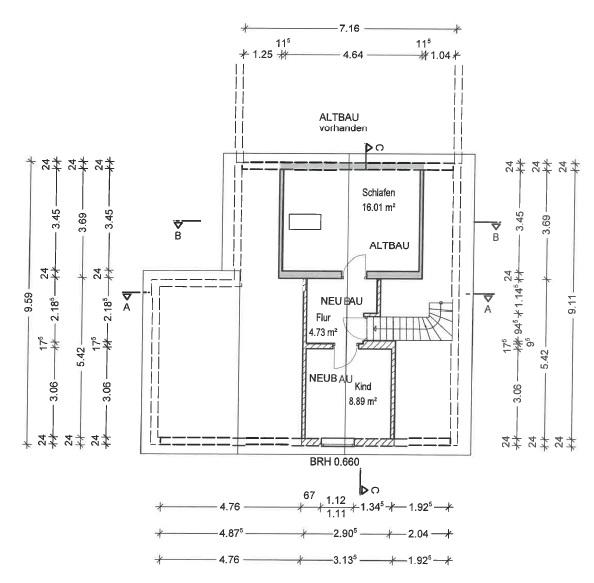 Grundriss Dachgeschoss Anbau