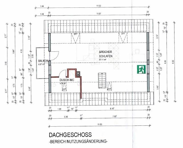 Grundriss Dachgeschoss