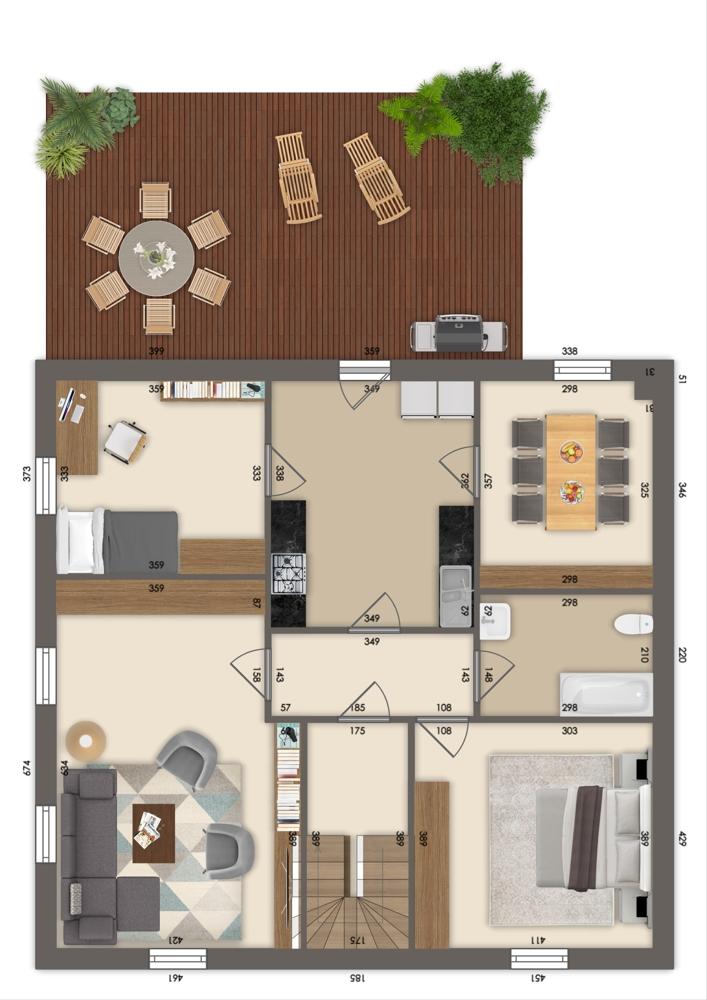 4 ZKB und Terrasse zu vermieten in Pirmasens-Niedersimten - Foto 3