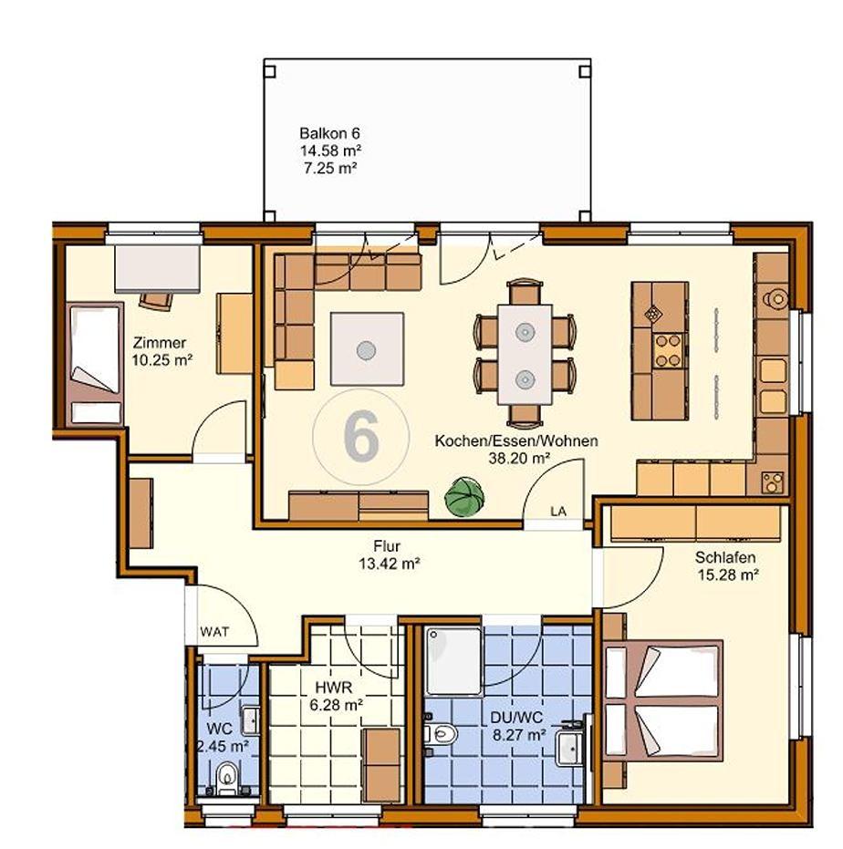 Erstbezug: 101m² Neubau mit Einbauküche, Haustiere willkommen, Balkon, 2 Stellplätze - Photo 5