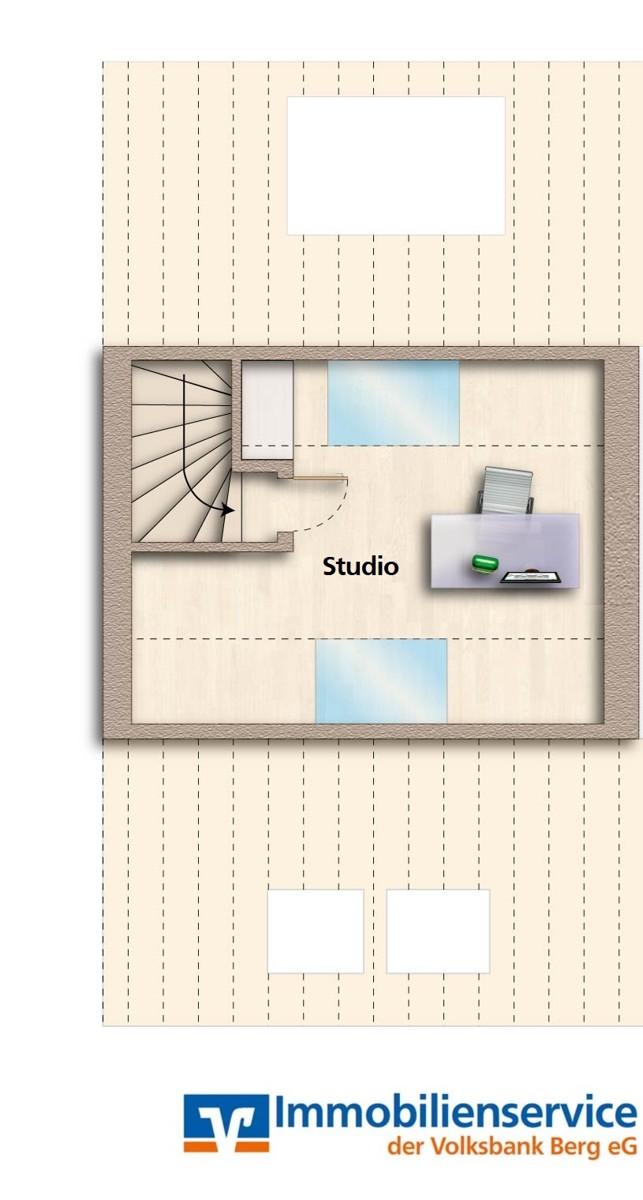 Grundriss Dachstudio
