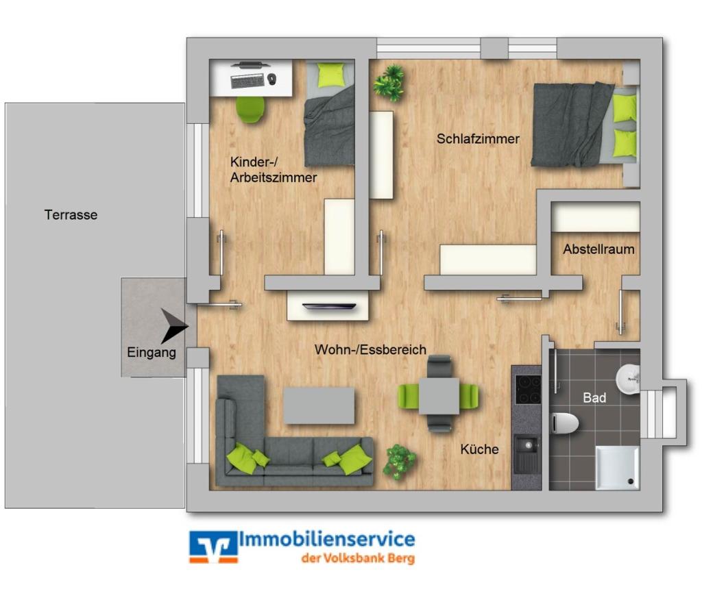 Grundriss der Wohnung