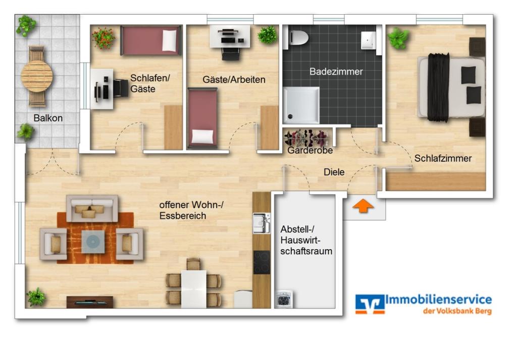 Grundriss Wohnung Nr. 4