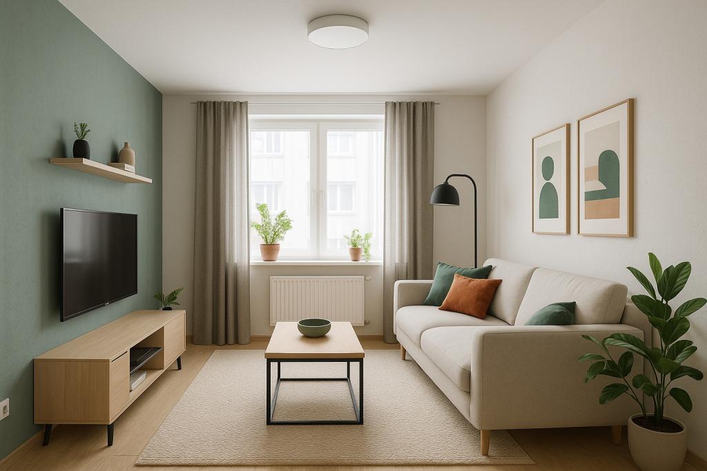 Wohnzimmer visualisiert
