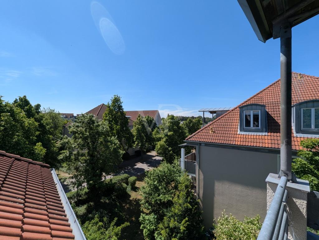 Blick vom Balkon