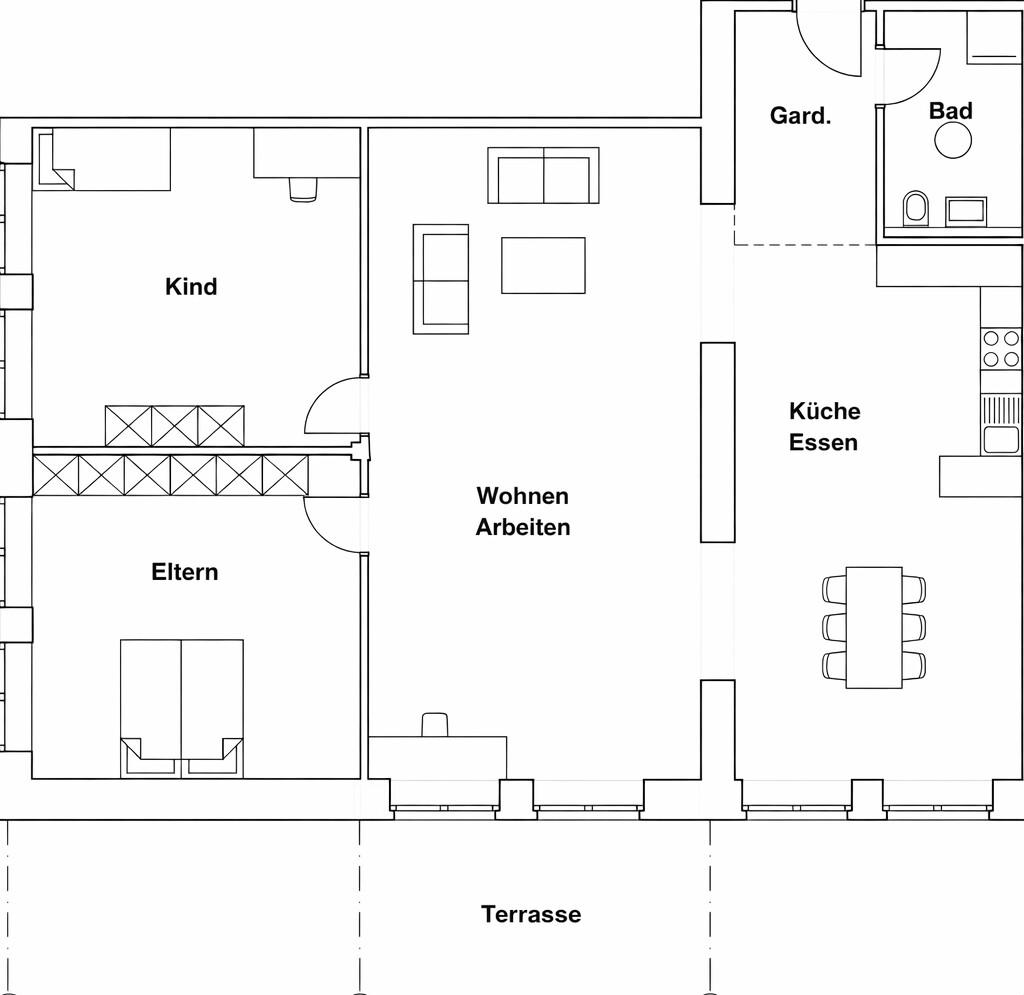 Frisch saniert: Stilvolle Wohnung mit Terrasse und Stellplatz - Foto 5