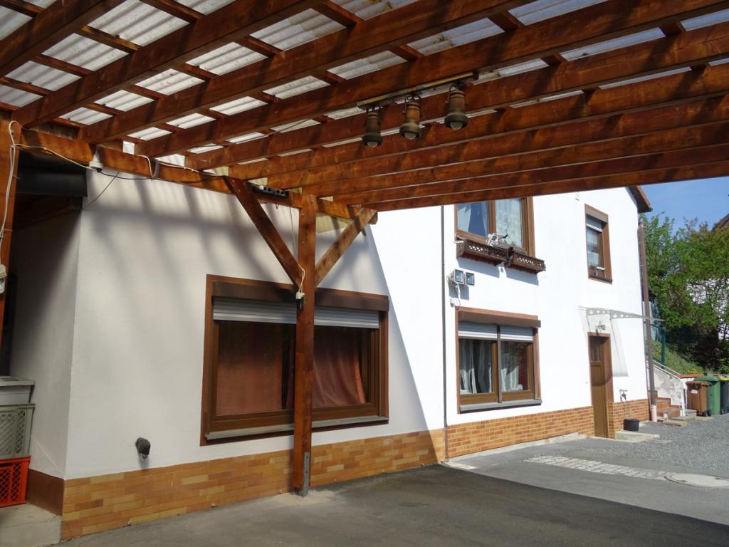 Blick vom Carport