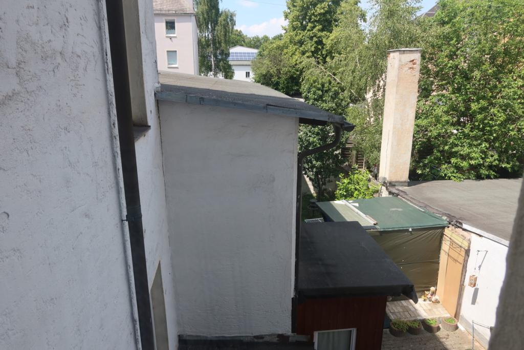 Blick auf Hinterhaus