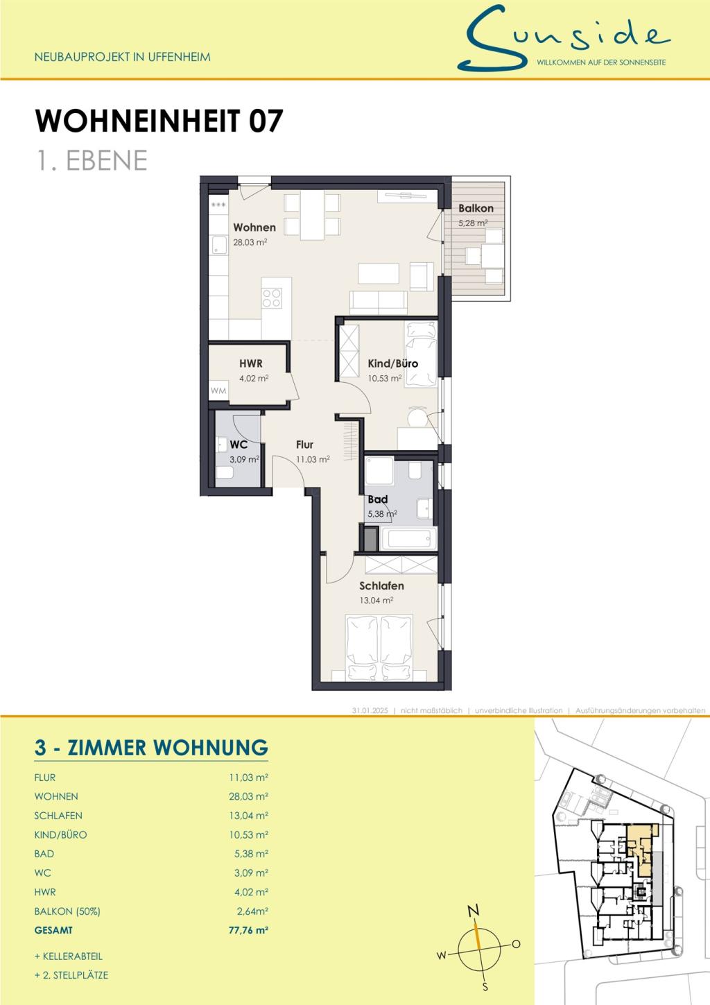 SUNSIDE - 07 Wohnung