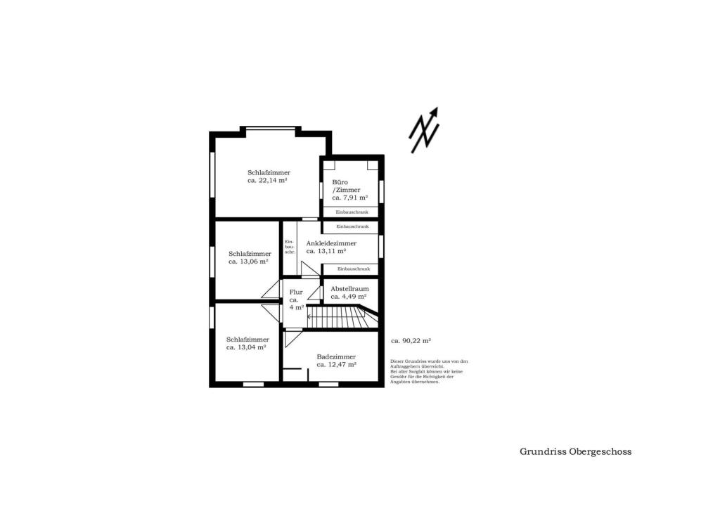 Grundriss Wilsdorfallee 1. OG