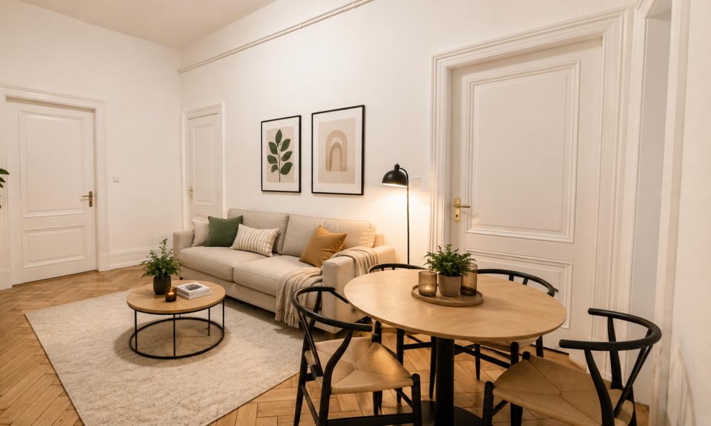 4 Stilvoll möblierte WG Zimmer in Stilaltbauetage mitten in der Innenstadt - Photo 1