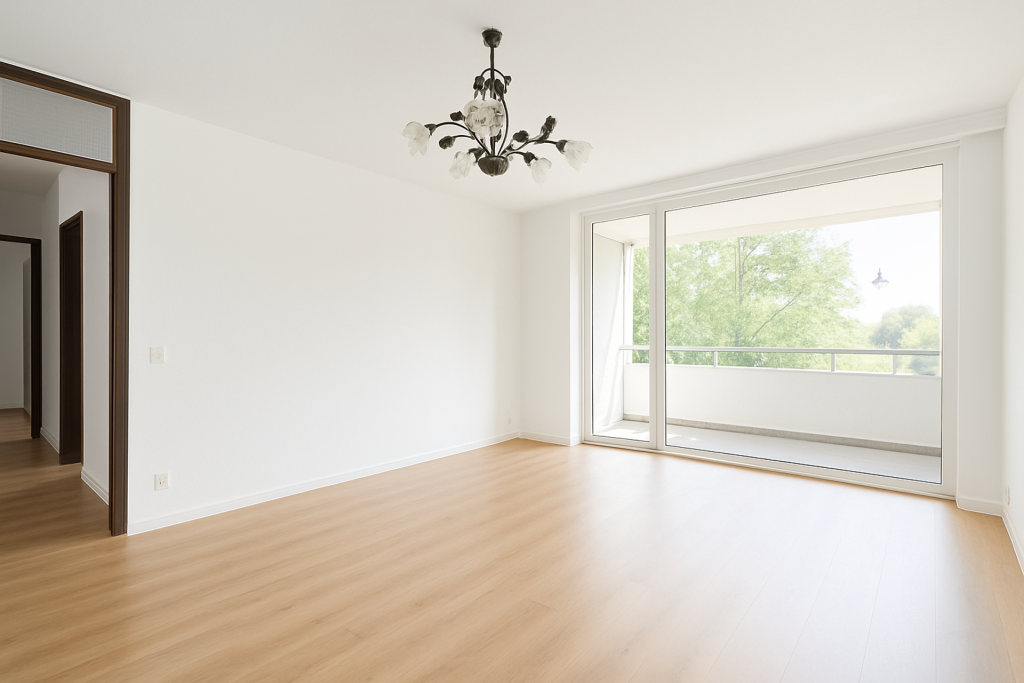 Wohnzimmer leer 