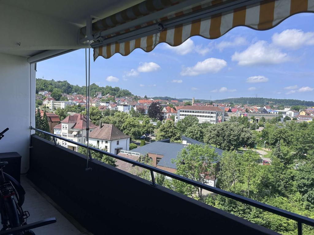Blick vom Balkon Richtung NW