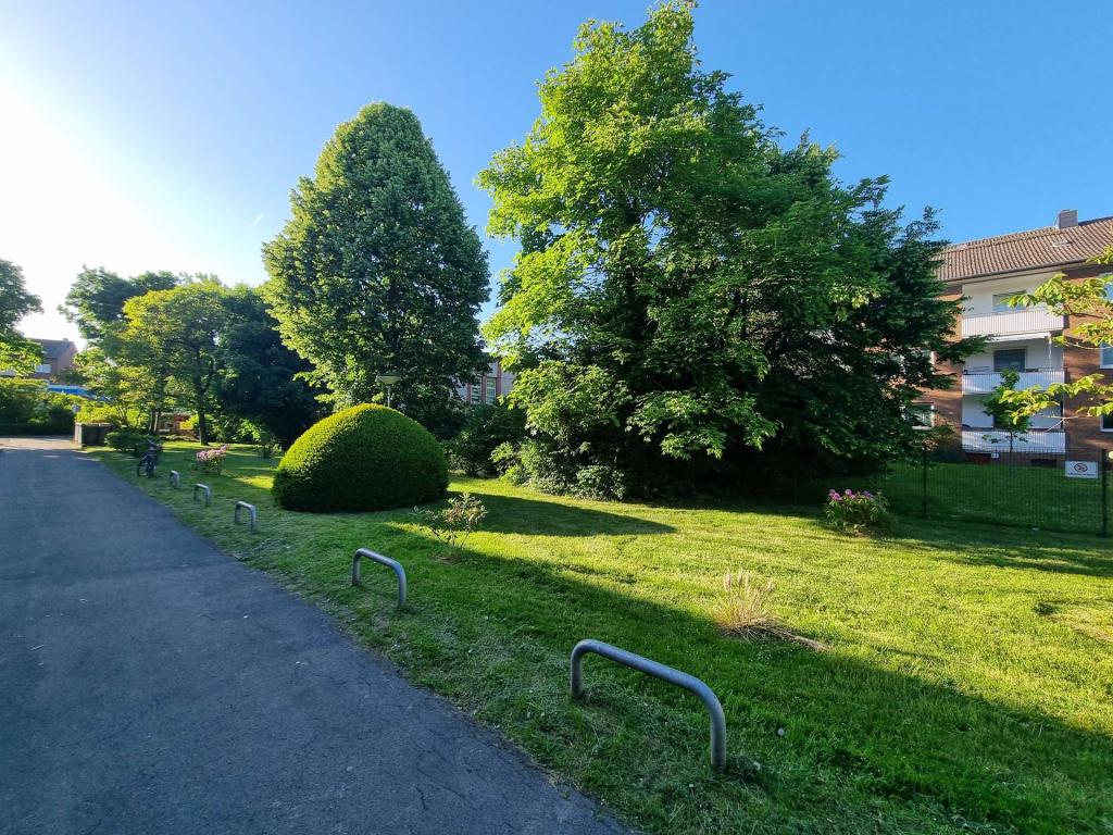 Vorgarten Blickrichtung Westen (zur Engelbertstr.)