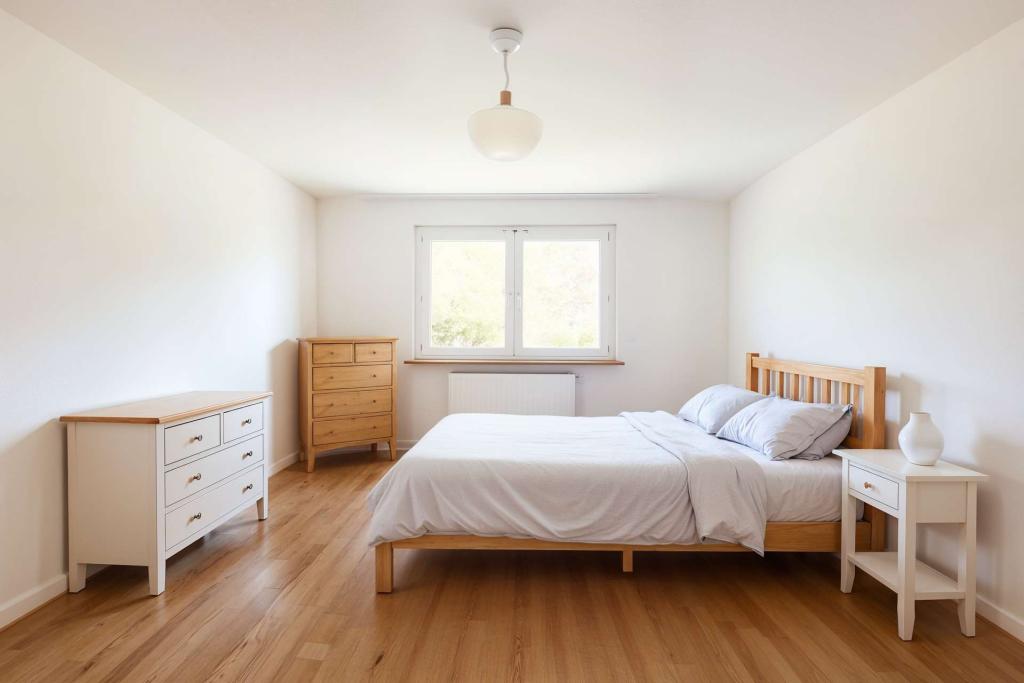 Möbliert (virtuell) Schlaf-/Arbeitszimmer