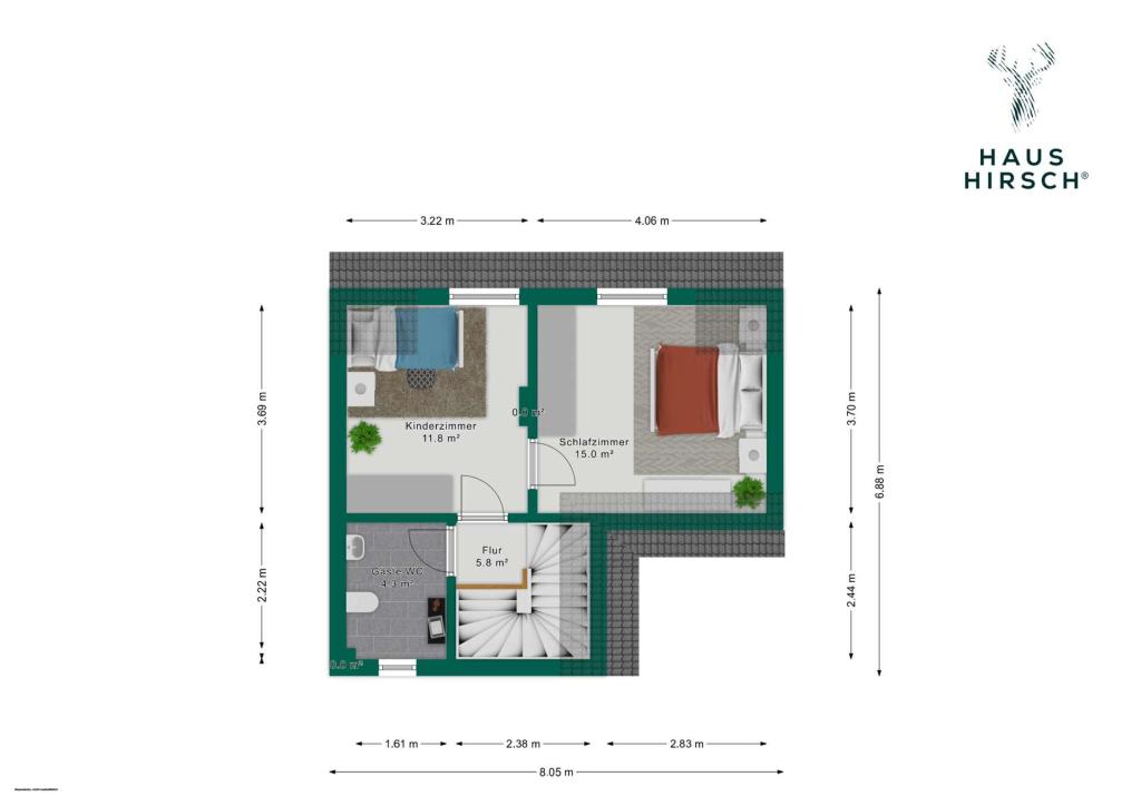 Grundriss OG - bildlich