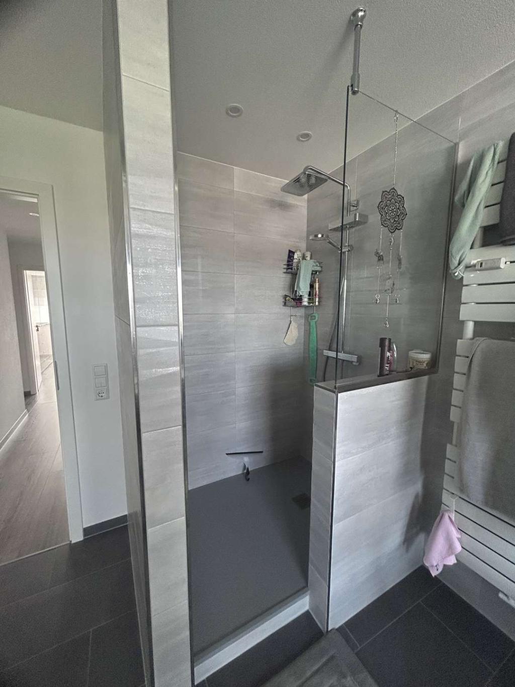 Dusche, osmotisches Glas