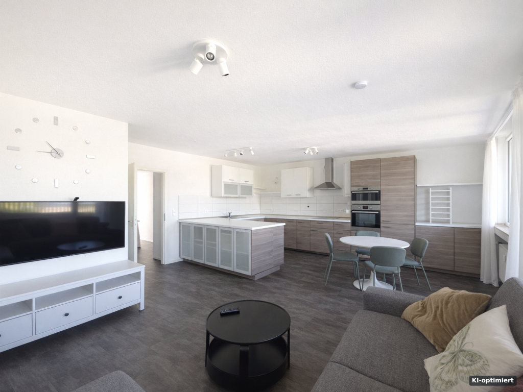 Teilmöblierte und moderne 3-Zimmer-Wohnung mit XXL-Küche, Westbalkon, Stellplatz - Foto 1
