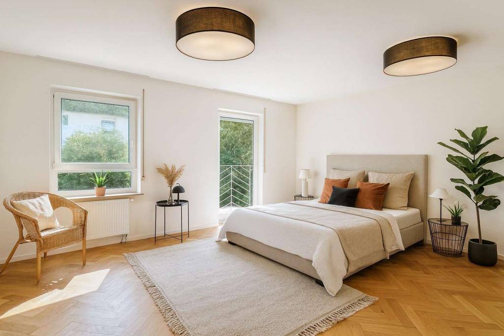 OG großes Schlafzimmer - Beispiel Foto fertig renoviert