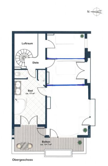 Grundrissvariante mit 3 Schlafzimmern