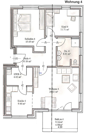 Grundriss Whg4
