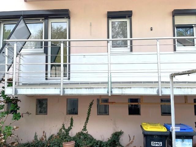 Hinterer Balkon auch mit Balkonkraftwerk