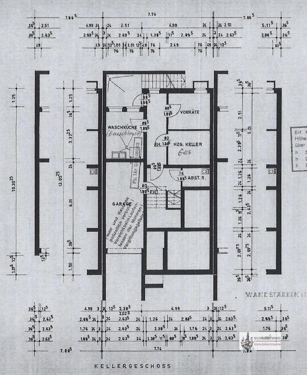 Grundriss Keller