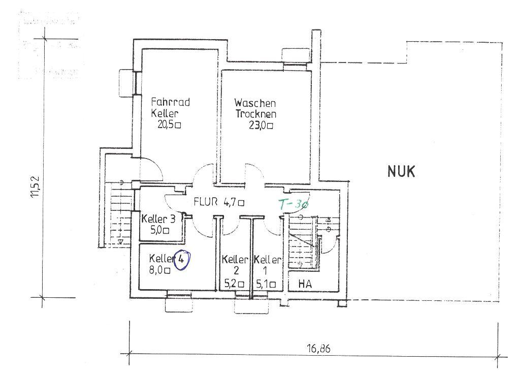 Keller-Grundriss