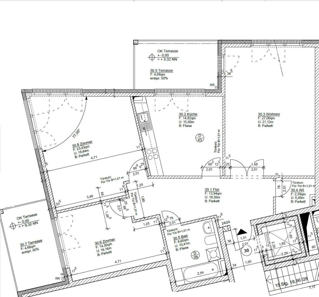 Schöne 3-Zimmer-Erdgeschoss-Wohnung ca. 112 m² mit Terrasse in Hamburg-Eilbek - Photo 2