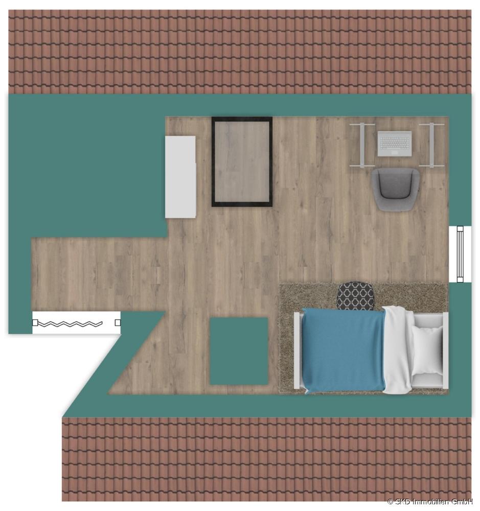 Grundriss-Skizze I Haus rechts I Spitzboden
