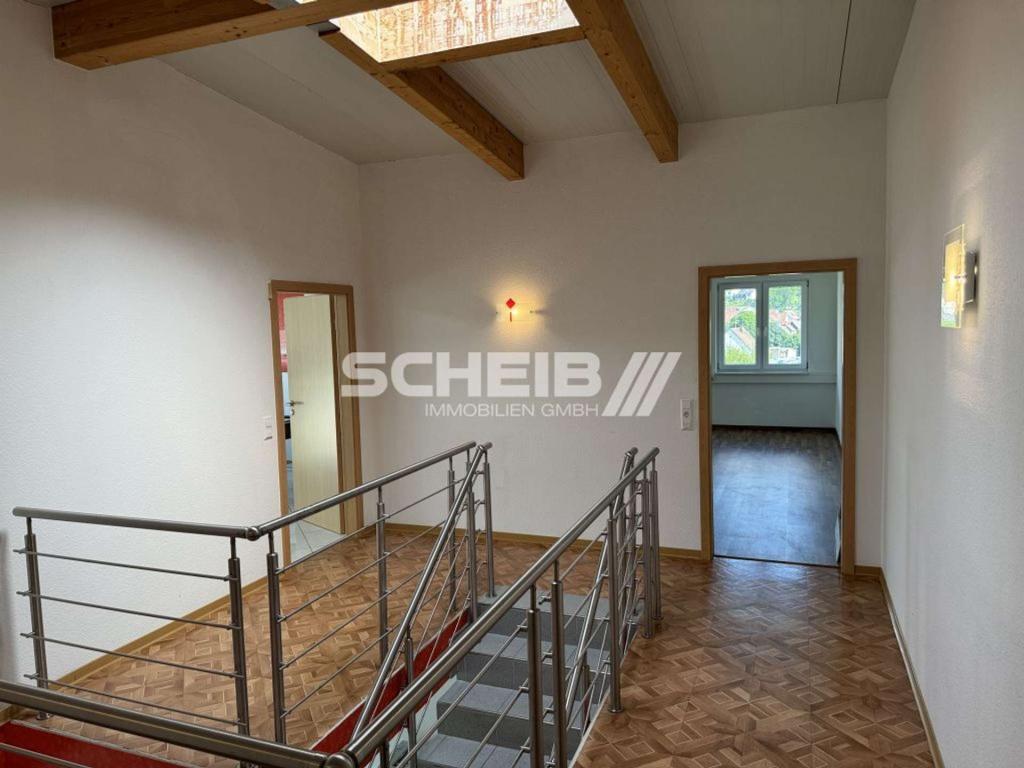 Treppenhaus zu den Räumen im Obergeschoss