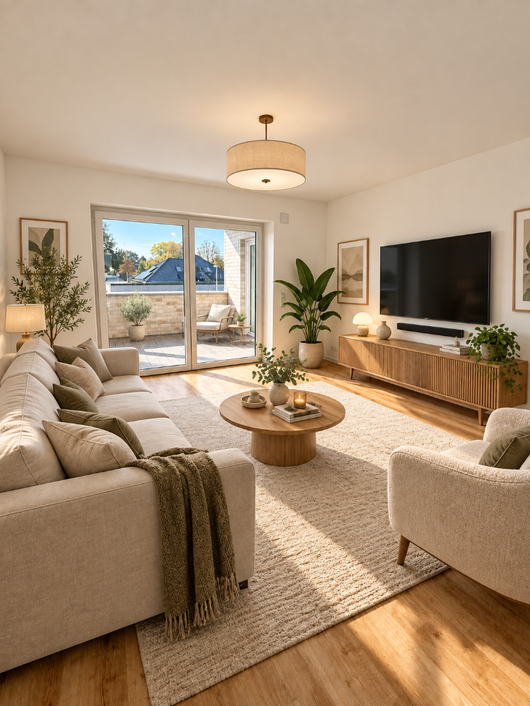 Erstbezug in Loxstedt-Nesse: Moderne 3-Zimmer-Wohnung mit überdachtem Balkon - Foto 3