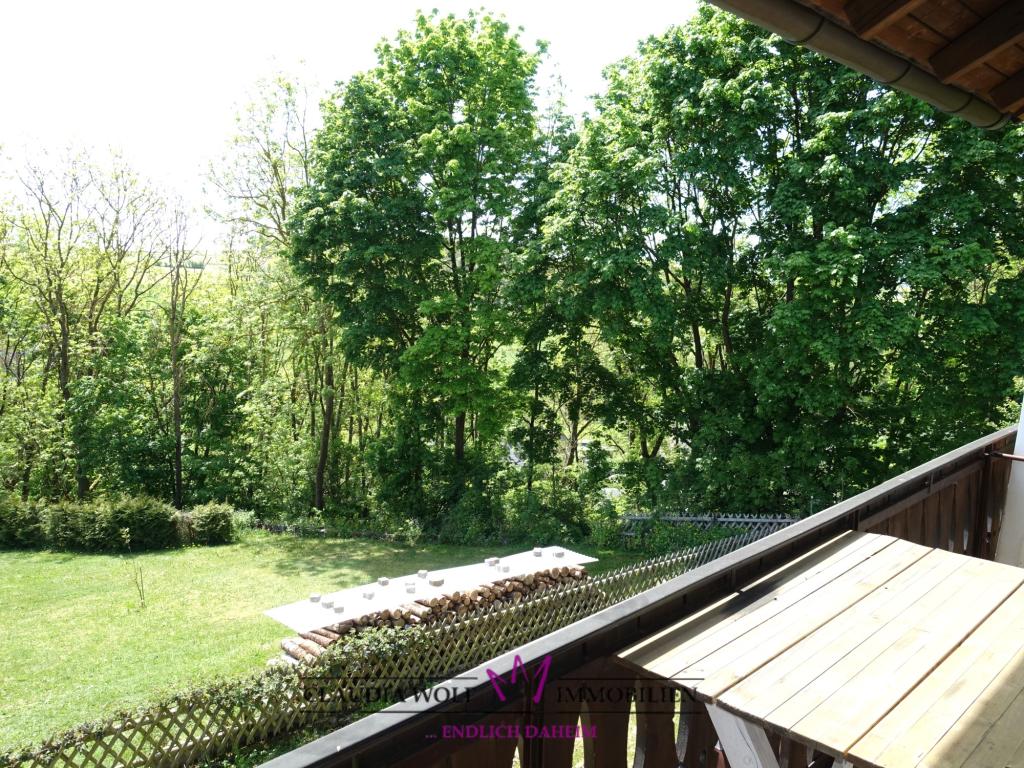 Blick vom Balkon