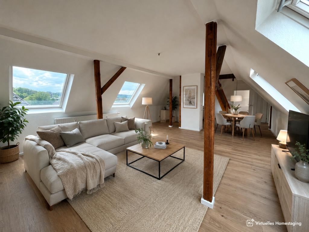 Wohnen mit Charakter in Wissen Frisch renovierte 2-Zimmer-Loftwohnung mit Galerie, Balkon und Stellplatz - Photo 2